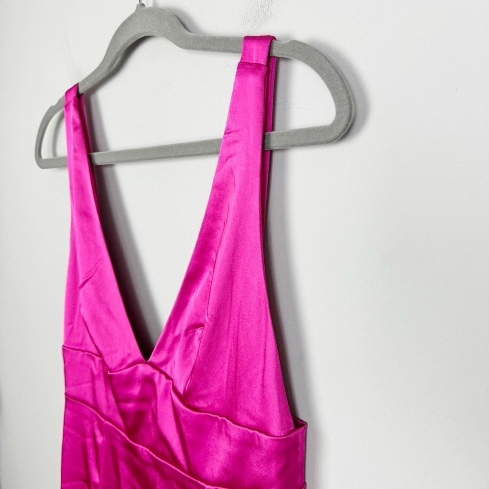 BODEN | NEW Pink Fit & Flare Wild Watermelon Pink Midi Dress Women’s Size 6R - Picture 6 of 14